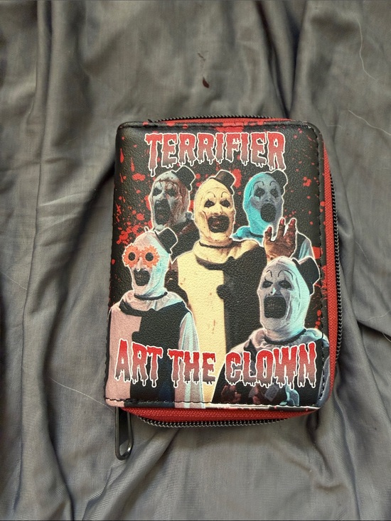 Loungefly Handbags - Loungefly Terrifier Art the Clown Zip Wallet - Black & Red